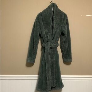 Modernist X Gravity Weighted Plush Fleece Robe Medium Grey Unisex NEW 40” Chest